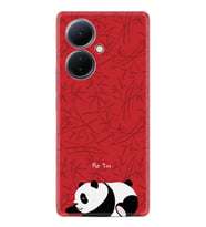 Vivo V29 Lite Kılıf Desenli Silikon Platinium Series Sleeping Panda 1810