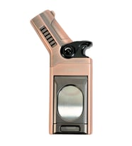 Cohiba Tek Torch Pürmüz Dahili S-V Cut & İğneli Bronz Metal Puro Çakmağı