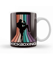 Vintage Kickboxier Retro Kickboxer Fighter Martial Arts MMA Kupa Bardak Porselen