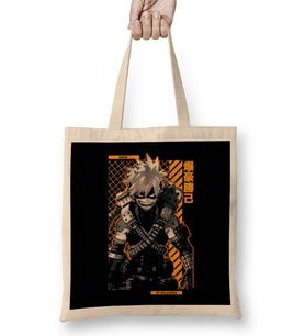 Bakugo My Hero Academia Anime Star Edition Gold Bez Çanta Uzun Saplı