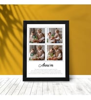 Anneye 4 Fotoğraflı 30 X 40 Çerçeve (Beyaz)