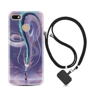 General Mobile GM8 Go GM9 GM20 Pro Plus Kılıf Boyun Askılı Silikon Kız ve Ejderha 1742