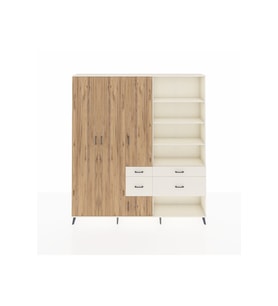 Arges Dolap 14 Raflı 4 Çekmeceli 4 Kapaklı 220x30x243 Aytaşı-Çam/Aytaşı