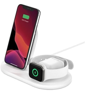 Belkin WIZ001VFWH Beyaz 3in1 Kablosuz Şarj Aleti Teşhir