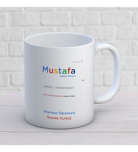 Kişiye Özel Meslek Bilgisayar Öğretmeni Hediyelik Kupa Bardak 1 Adet