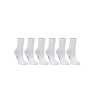 Ozzy Socks Kadın 6'lı Beyaz Renkli Çizgisiz Kısa Konç Tenis Çorabı