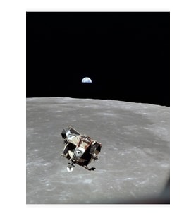 Apollo 11 Ay Misyonu Kartal'ın Yükselişi Tablo Ahşap Poster Dekoratif