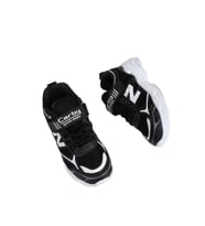 Carby 130 Patik Cırtlı Ünisex Çocuk Sneaker Ayakkabı SİYAH_BEYAZ (Siyah - Beyaz)