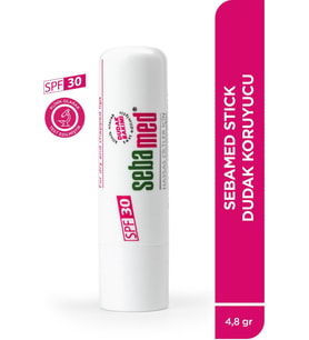 Sebamed Dudak Koruyucu Bakım Kremi Stick 30 SPF 4.8GR (Kurumuş Çatlamış ve Hassas Nemlendiricili) (Beyaz)