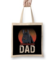 French Bulldog Lover Dad Bez Çanta Uzun Saplı