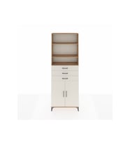 Arges Dolap 4 Raflı 3 Çekmeceli 2 Kapaklı 88x30x243 Çam-Aytaşı