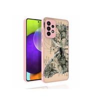 Samsung Galaxy A52 Uyumlu Kılıf Desenli Kamera Korumalı Parlak Zore Nora Kapak (Model 4)