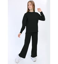 Toontoy Kız Çocuk Eşofman Takım (Siyah)