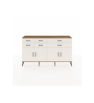 Arges Konsol 3 Raflı 6 Çekmeceli 4 Kapaklı 176x30x99 Çam-Aytaşı