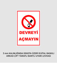 DEVREYİ AÇMAYIN 25X37 CM