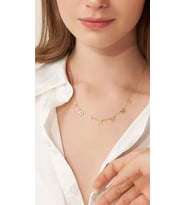 Kişiye Özel 925 Ayar Gümüş İsim/Harf Kolye (Gold)