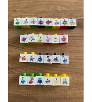 Alphablocks Alfabe Blockları Geçmeli Birim Küp + 1 Seri Etiket Hediye