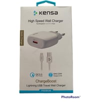 KENSA LİGHTNİNG 20W 3.0A HIZLI ŞARJ SETİ