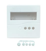 Plastik Proje Kutusu 86x86mm Beyaz Duvara Yüzeye Montaj Tip 1602 Lcd 3 Buton Elektronik devre