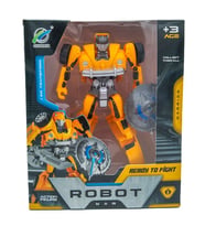 Kutulu Sarı Renkli Robot - Mavi Su Dünyası