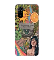 Redmi Note 10/Note 10S Uyumlu Vintage Kolaj Desenli Şeffaf Telefon Kılıfı