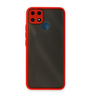 Realme C25 Kılıf Montreal Silikon Kapak - Kırmızı