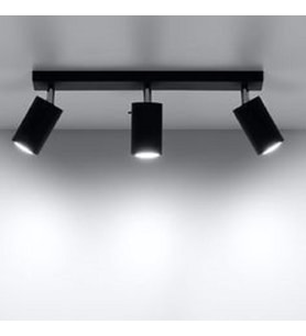 RİOLİGHT MODERN5 SİYAH MUTFAK,SALON,GİYİNME ODASI,CAFELER İÇİN GÜN İŞİĞI METAL 3LÜ SPOT(AMPUL DAHİL)