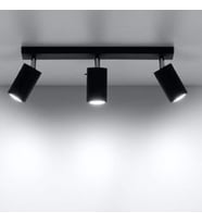 RİOLİGHT MODERN5 SİYAH MUTFAK,SALON,GİYİNME ODASI,CAFELER İÇİN GÜN İŞİĞI METAL 3LÜ SPOT(AMPUL DAHİL)