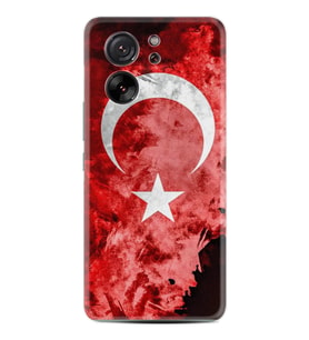 Xiaomi 13T - Xiaomi 13T Pro Kılıf Desenli Silikon Şanlı Türk Bayrağı 1315