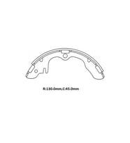 KIA CERES- KAMYONET- 90/00; ÖN/ARKA FREN PABUCU 2.2CC (130X45)(DAIWA) 691-6350