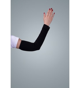 Siyah Tesettür Kolluk Viskon Kumaş Dantelli 1002_01