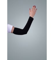 Siyah Tesettür Kolluk Viskon Kumaş Dantelli 1002_01