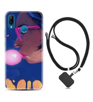 Huawei P20 Lite Mate 10 20 Lite Pro P40 Lite KılıfBoyun Askılı Silikon Sakız ve Kız 1767
