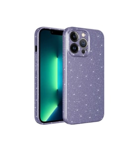 Apple iPhone 13 Pro Max Uyumlu Kılıf Kamera Korumalı Simli Lüks Zore Koton Kapak (Beyaz)