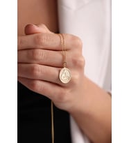 Kişiye Özel 925 Ayar Gümüş Minimalist Tilki Figürlü Kolye (Gold)
