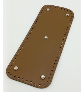 Angel Çanta Aksesuar Suni Deri Vizon Renk 30X12 cm Dikdörtgen Çanta Tabanı (Gümüş Aparatlı)