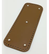 Angel Çanta Aksesuar Suni Deri Vizon Renk 30X12 cm Dikdörtgen Çanta Tabanı (Gümüş Aparatlı)