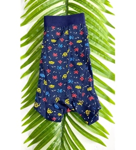 NİVEMESHOME 4480 ERKEK LYCRALI COTTON BOXER LACİVERT PACKMAN DESENLİ XL BERRAK