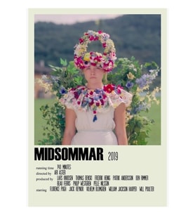 Midsommar Alternatif (4) Tablo Ahşap Poster Dekoratif