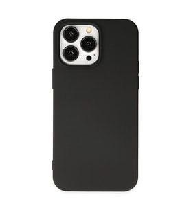 Apple İphone 14 Pro Max Kılıf Nano İçi Kadife Silikon - Siyah
