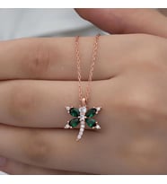 Gümüş Rose Yusufçuk Kadın Kolye
