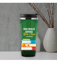 Öğretmenler Günü Hediyesi Termos Mug (Beyaz)