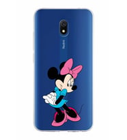 Xiaomi Redmi 8A Uyumlu Kapak Minnie Mouse Tasarımlı Şeffaf Silikon Kılıf