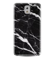 Samsung Note 3 4 5 8 9 20 Ultra 10 Lite Kılıf Desenli Silikon Siyah Şerit Mermer 1318