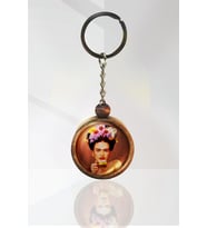 Frida Kahlo Ahşap Anahtarlık Tek Ebat N11.12243