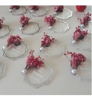 Kişiye Özel Şeffaf Pleksi Magnet Hatıra (Altın)