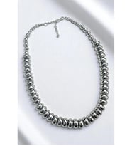 METALİZE YASSI TOP KOLYE