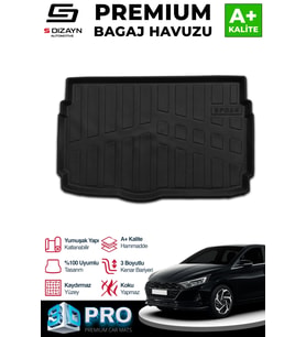 S-Dizayn Hyundai i20 3D Pro Bagaj Havuzu 2020 Üzeri A+ Kalite