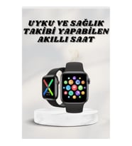 Mey İthalat® Akıllı Saat Wireless Şarj Yüksek Çözünürlüklü Müzik Dinleme Sesli Cevaplama