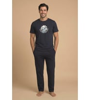 Mirano 8106 Penye Erkek Yazlık Kısa Kollu Cepli Pijama Takımı